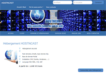 Tablet Screenshot of hostncast.com